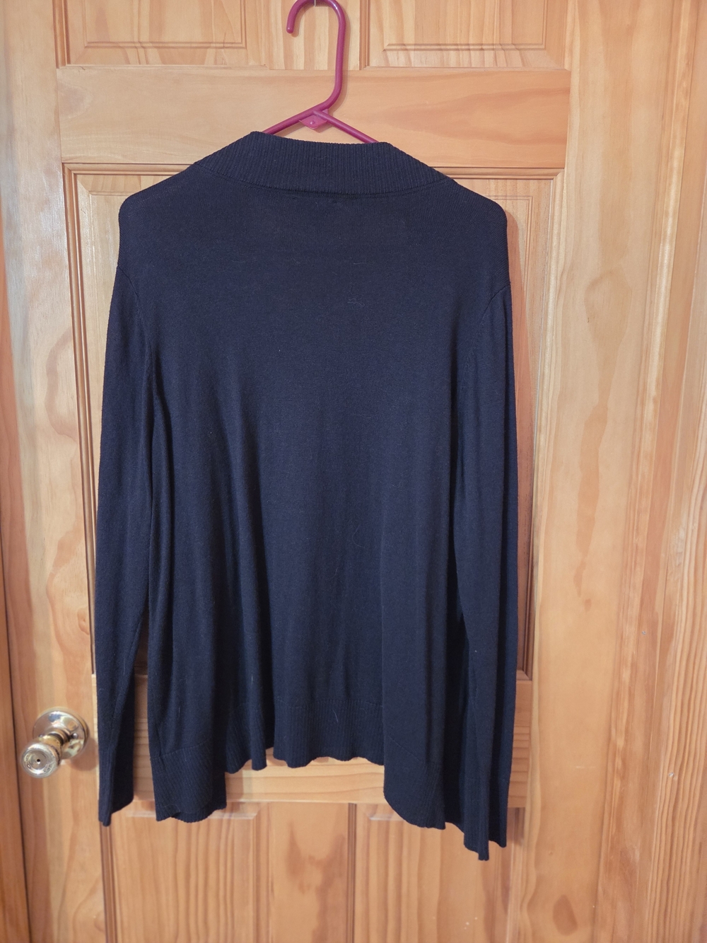 Worthington Black Open-Front Women's Cardigan - Picture 3 of 3